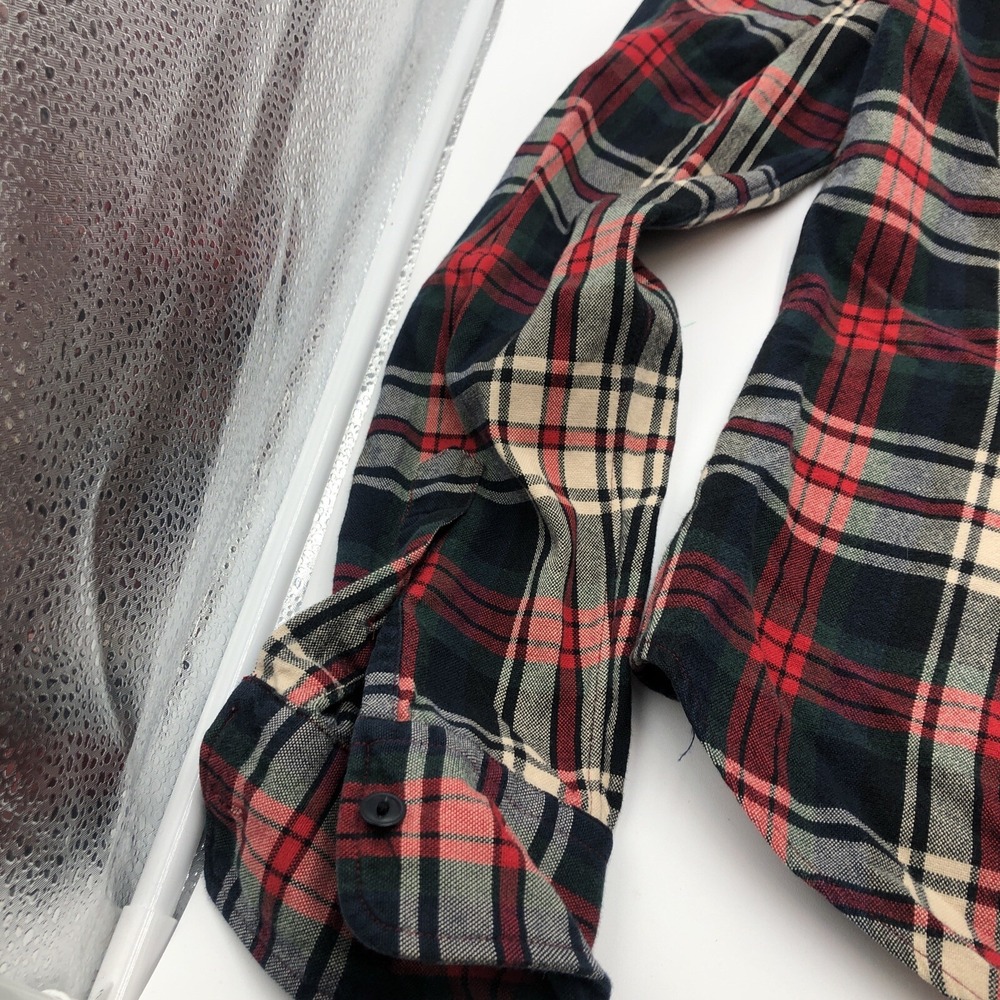 Ralph Lauren Womens Flannel Shirt Button Up Multicolored Red Green Blue Size 8 - Picture 14 of 16